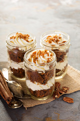 Carrot cake in a jar