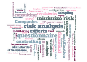 risk analysis word cloud