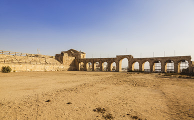 The Roman Circus or Hippodrome in Jerash, Jordan