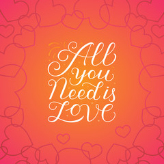 All you need is love