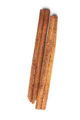 Cinnamon sticks  on white background