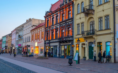 Architecture of the main street of Kosice, Slovakia, Europe