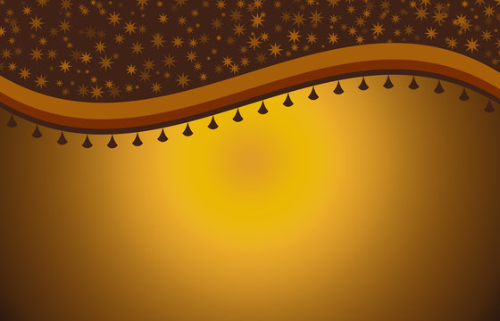 Brown And Gold Swoosh Background