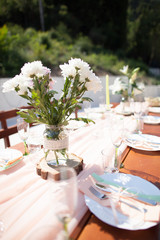 wedding bouquet and flower decoration