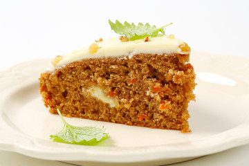 Carrot cake with cream cheese icing