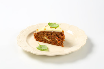 Carrot cake with cream cheese icing