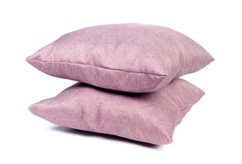 pillows on white background