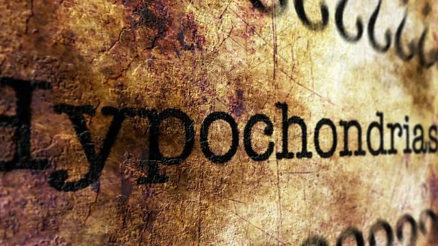 Hypochondrias disease grunge concept