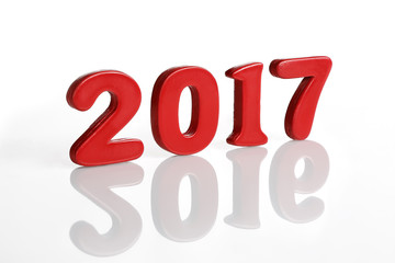 New 2017 with reflection 2016