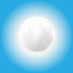 Vector white ball
