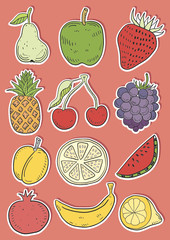 Hand Drawn Fruits