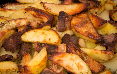 baked potato with bacon