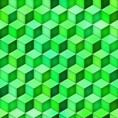 Gradient Cubes Tiling. Seamless Multicolor Pattern