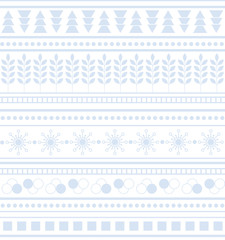 Striped geometric ornament Seamless winter pattern