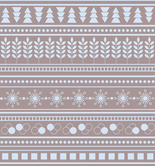 Striped geometric ornament Seamless winter pattern Christmas background