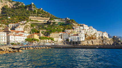 amalfi coast view in south Italy