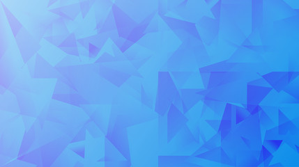 blue abstract background consisting of triangles