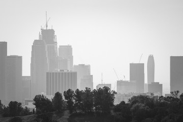 Hazy Downtown Los Angeles
