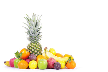 viele verschiedene Früchte 