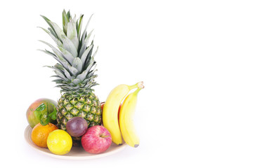 Sortiment verschiedener Obstsorten 