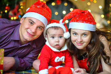 Happy family waiting for a holiday