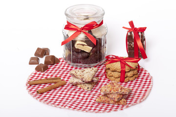  chocolate and a cookie as a delicacy and decorations