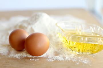 Dough, Bread, Eggs, Flour
