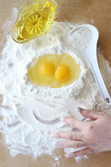 Dough, Bread, Eggs, Flour