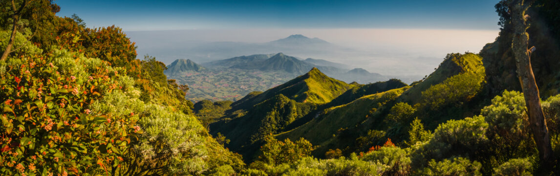 Beautiful mountains in Java