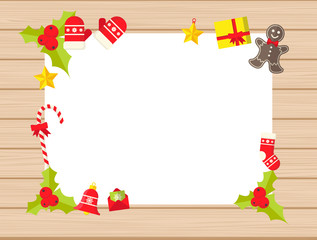 Christmas Flat Style Design, with Space for your text.

