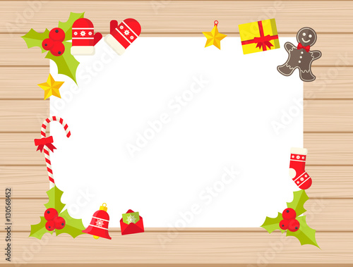 Invitation weihnachts nuziale vinter gifta stationery heritagechristiancollege "Christmas Flat Style Design, with Space for your text. " Stock image and royalty-free vector