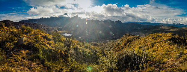 Afternoon sunlight in Trikora