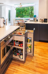 Pullout kitchen cabinets