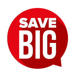 Save Big speech bubble vector