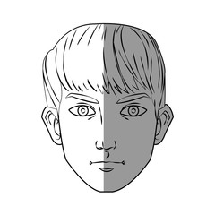 Man cartoon icon. Male avatar person people and human theme. Isolated design. Vector illustration