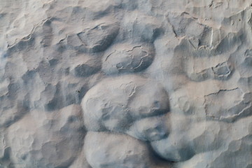 Whitewashed irregular wall texture © juanorihuela