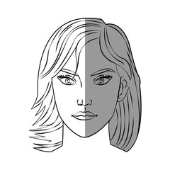 Woman cartoon icon. Girl female avatar person people and human theme. Isolated design. Vector illustration