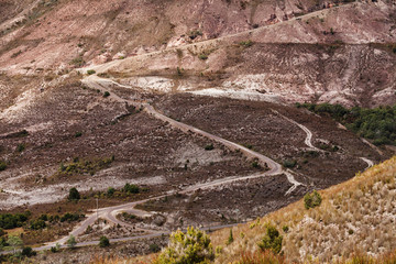 Landscape around Queenstown Tasmania