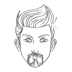 Man cartoon icon. Male avatar person people and human theme. Isolated design. Vector illustration