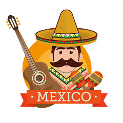 Obraz premium mexican culture traditional poster vector illustration design