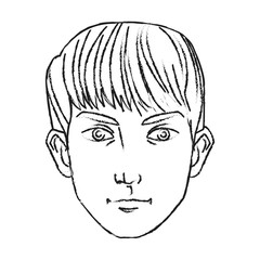 Man cartoon icon. Male avatar person people and human theme. Isolated design. Vector illustration