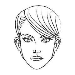 Woman cartoon icon. Girl female avatar person people and human theme. Isolated design. Vector illustration