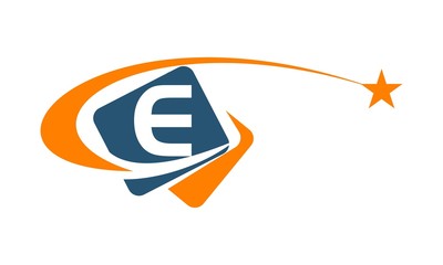 Star Media Swoosh Letter E