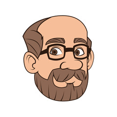 Man cartoon icon. Male avatar person people and human theme. Isolated design. Vector illustration