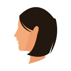 Woman cartoon icon. Girl female avatar person people and human theme. Isolated design. Vector illustration