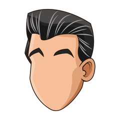 Man cartoon icon. Male avatar person people and human theme. Isolated design. Vector illustration