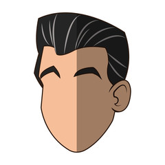 Man cartoon icon. Male avatar person people and human theme. Isolated design. Vector illustration