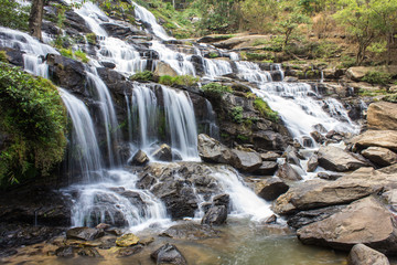 Obraz premium Mae Ya waterfall, Doi Inthanon national park, Chiang Mai Thailand