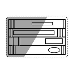 Isolated books collection icon vector illustration graphic design