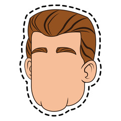 Man cartoon icon. Male avatar person people and human theme. Isolated design. Vector illustration